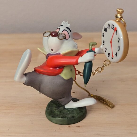 WDCC "No Time to Say Hello-Goodbye" White Rabbit Ornament New in Box with COA - Picture 1 of 12